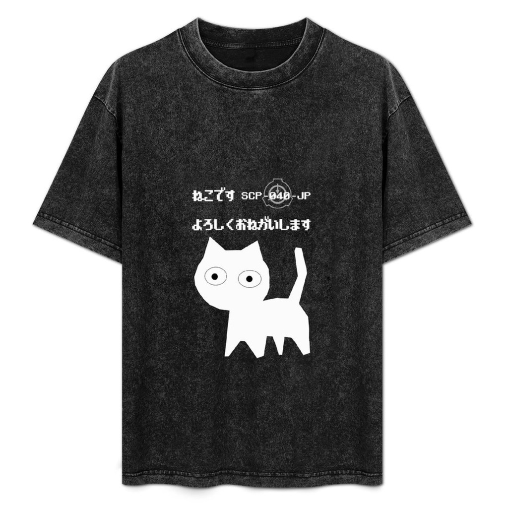 【SCP-040-JP】ネコです 綿Tシャツ