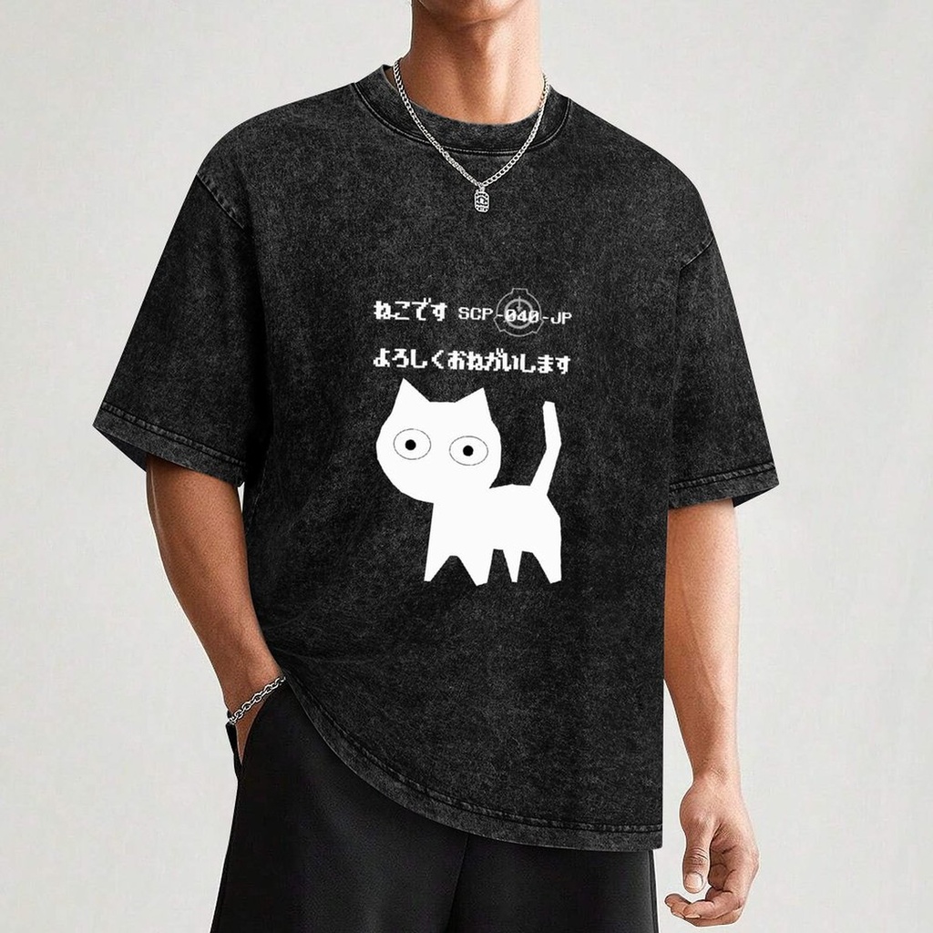 【SCP-040-JP】ネコです 綿Tシャツ