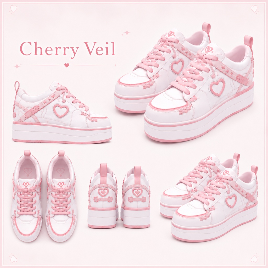 【複数アバター対応】CherryVeil【VRC用靴】