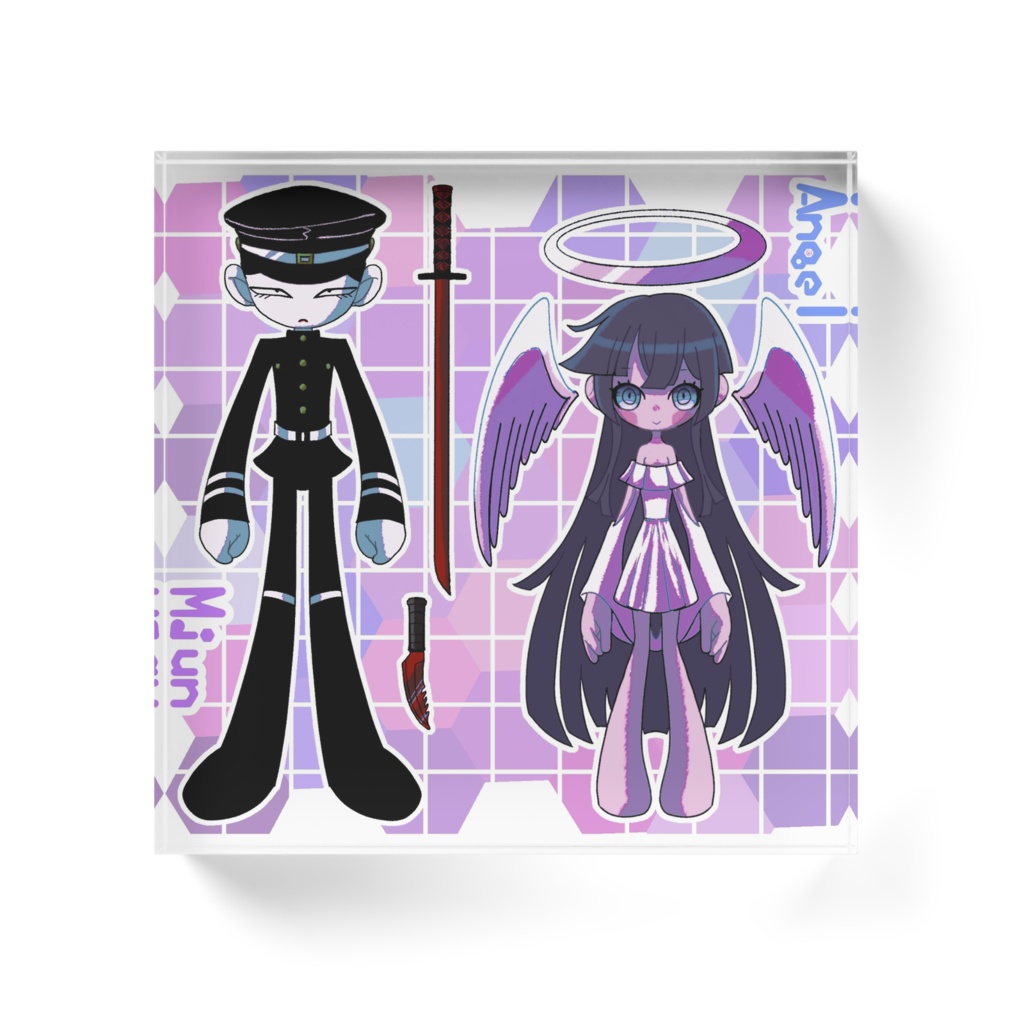 天使様と変態のアクリルブロック
