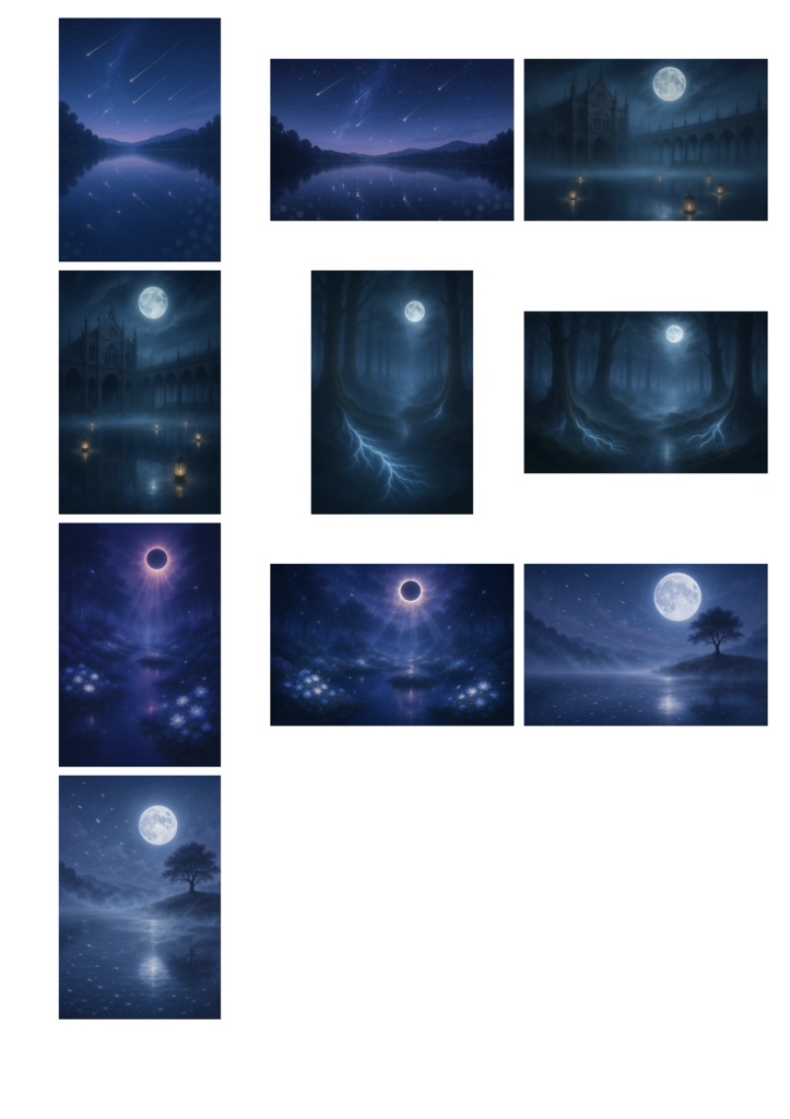 幻想壁紙『Eclipse Garden(⽇蝕の庭)』/DreamScape Collection Vol.2~黄昏~