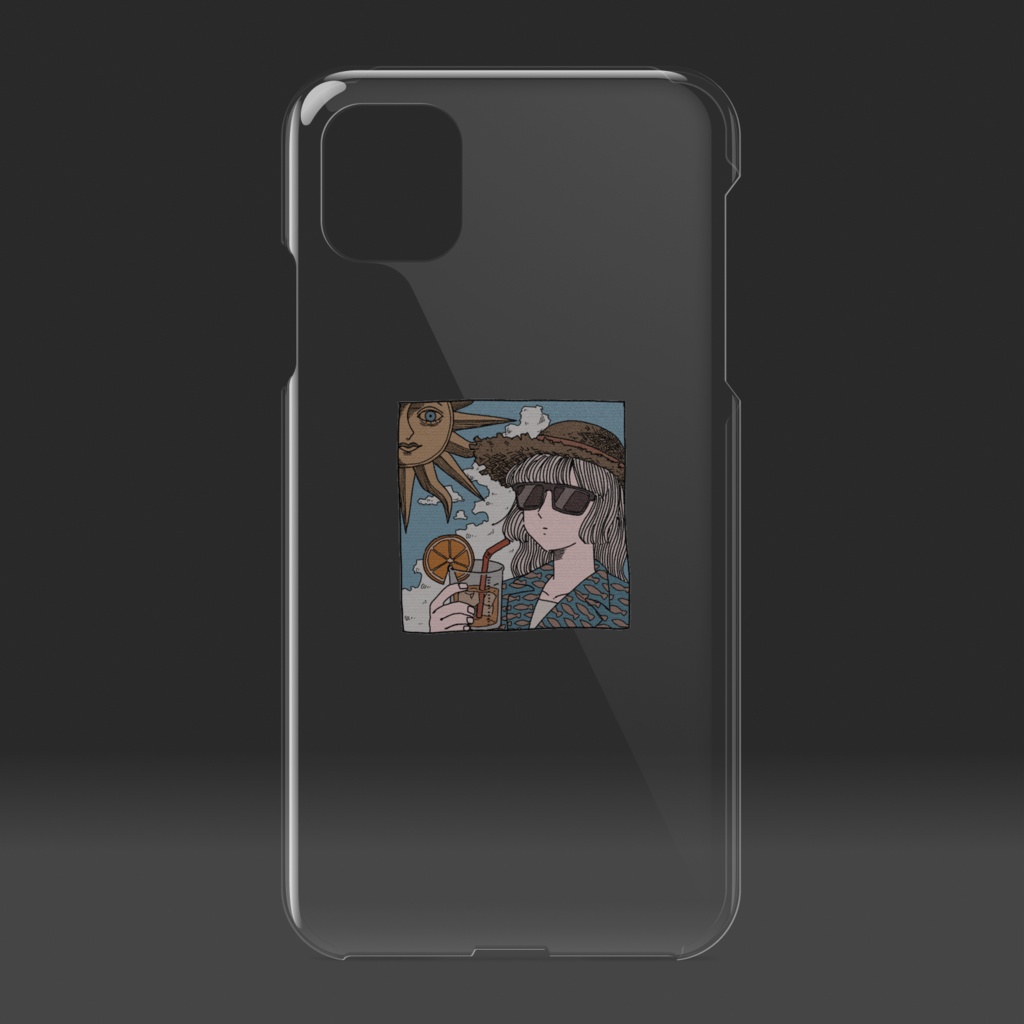 ビーチ ー クリアiPhoneケース