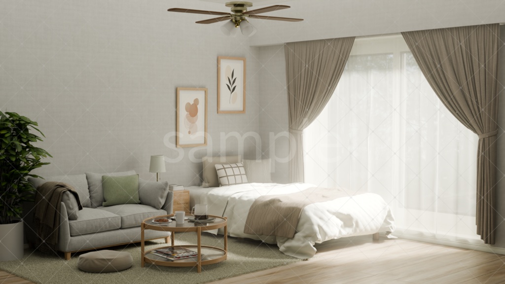 【猫と暮らす部屋】猫要素あり/なし差分静止画セット