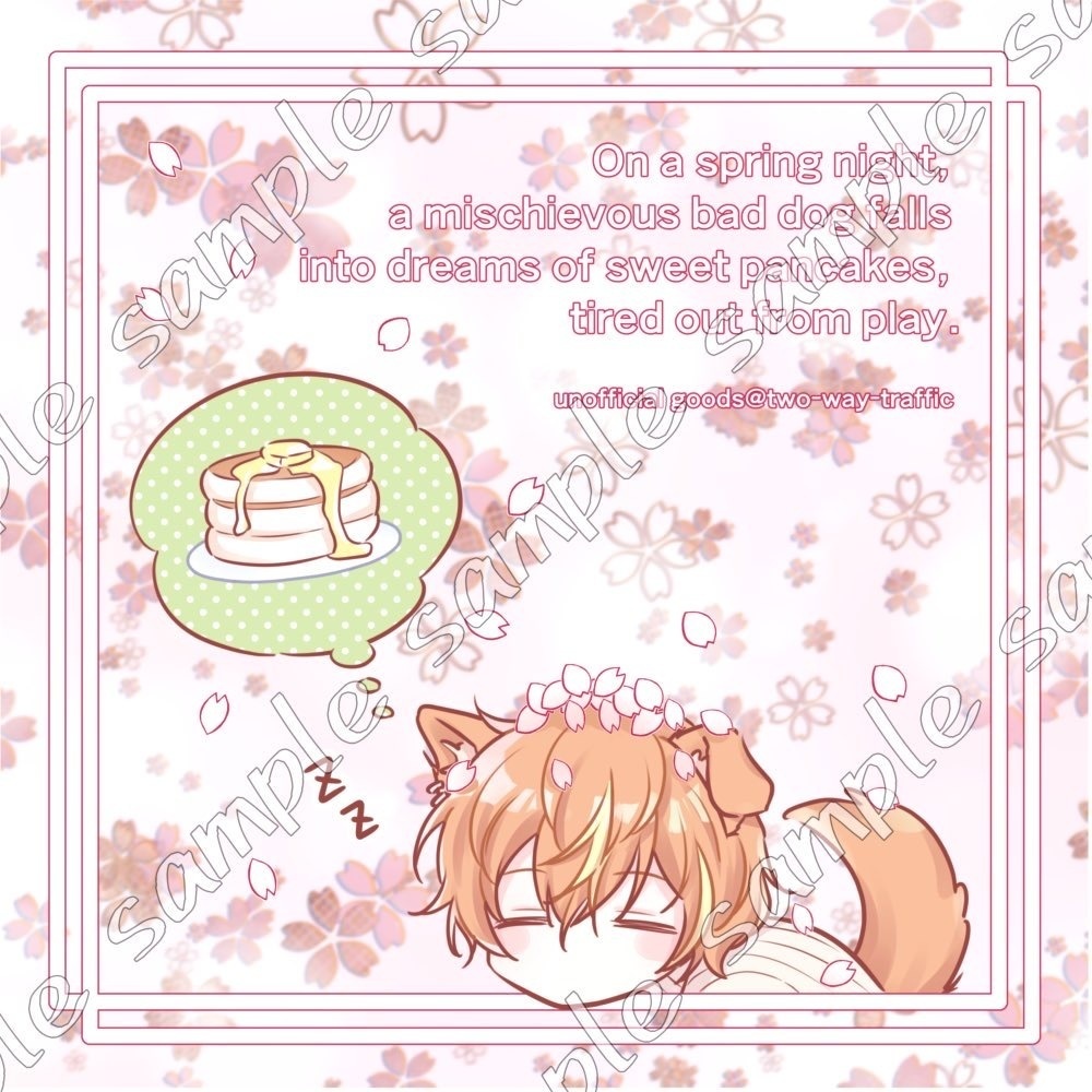 🐶🥞桜フレークアクリルコースター🌸