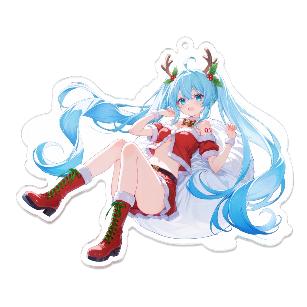 初音ミク　X'masアクリルキーホルダー