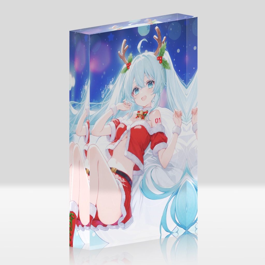 初音ミク X'masアクリルブロック
