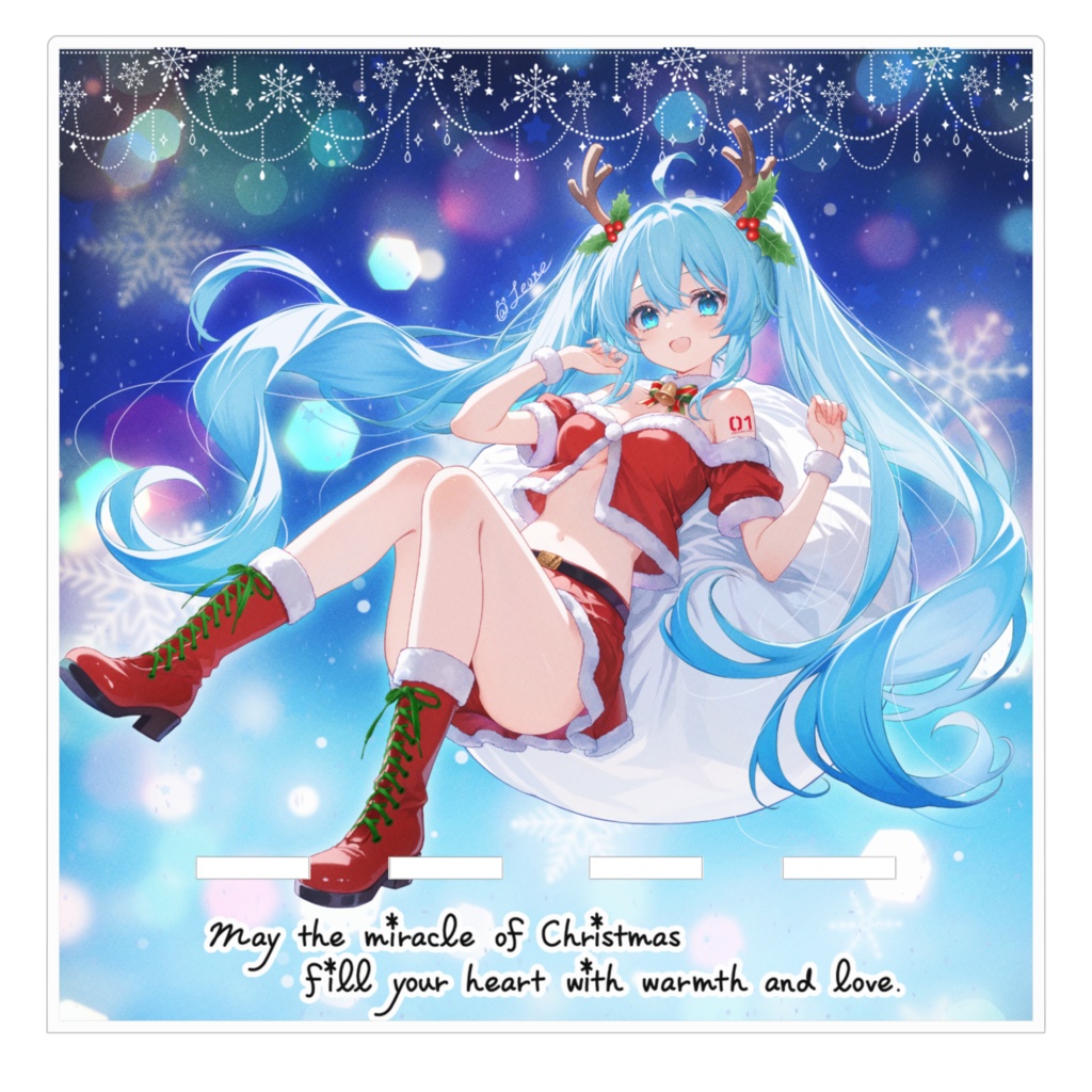 初音ミク X'masアクリルスマホスタンド (特典イラスト付き)