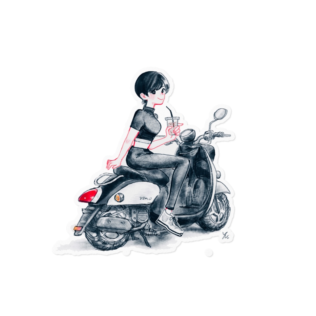 ちーちゃん×VinoSA37Jステッカー