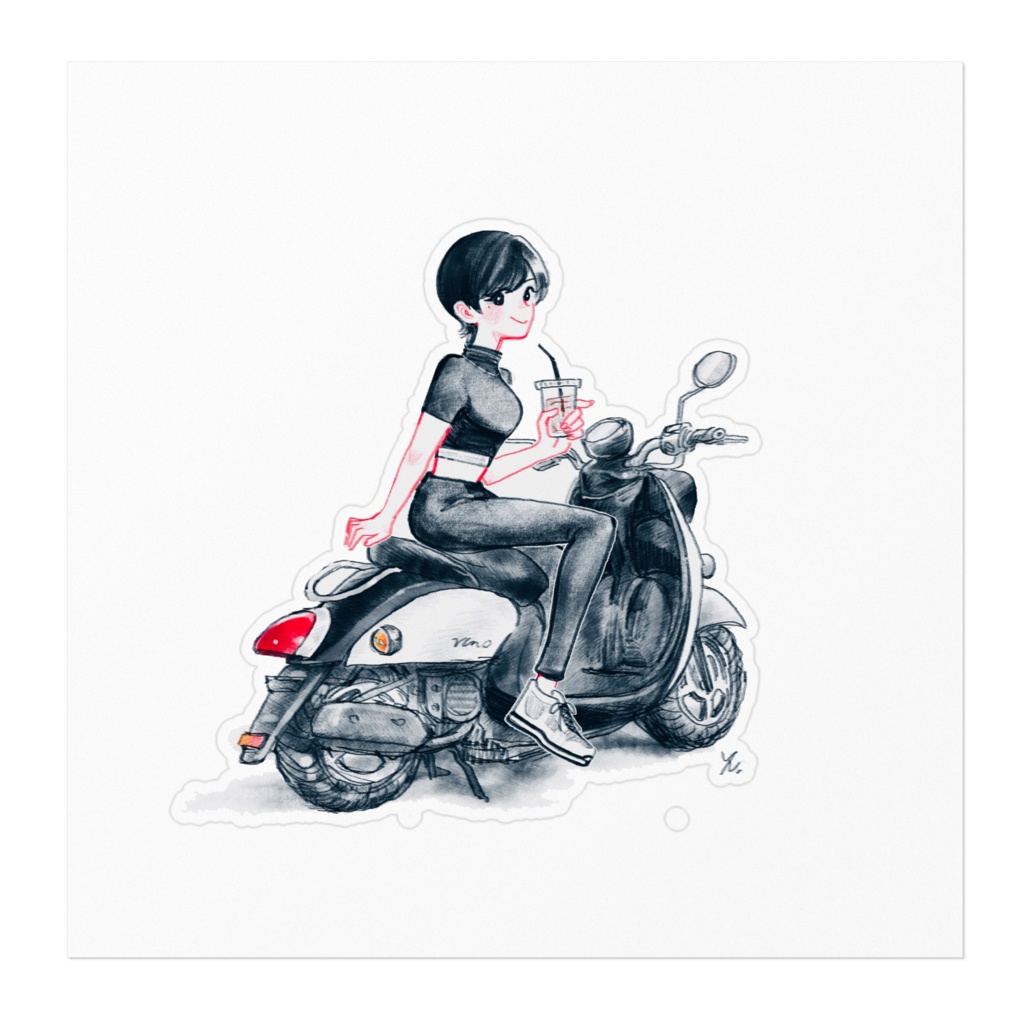 ちーちゃん×VinoSA37Jステッカー