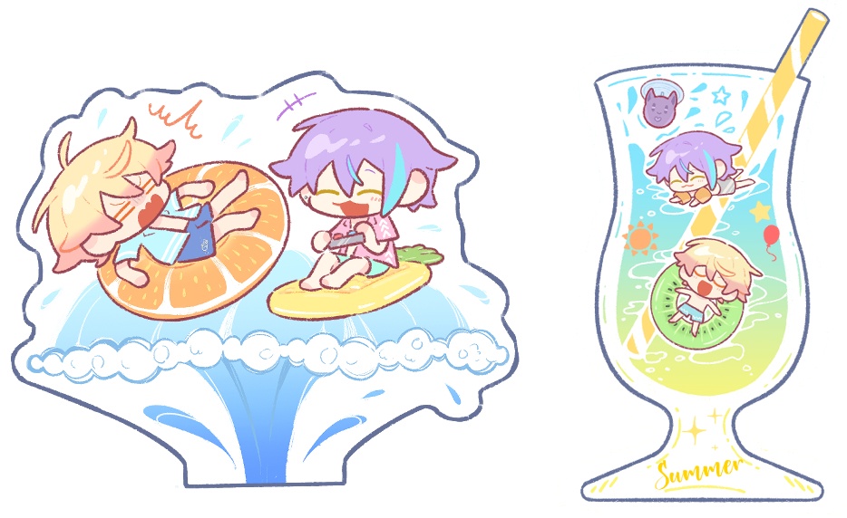 夏の海の類司 アクリルフィギュア