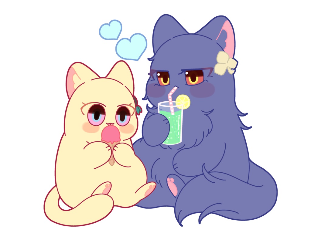 夏のねこアクスタ