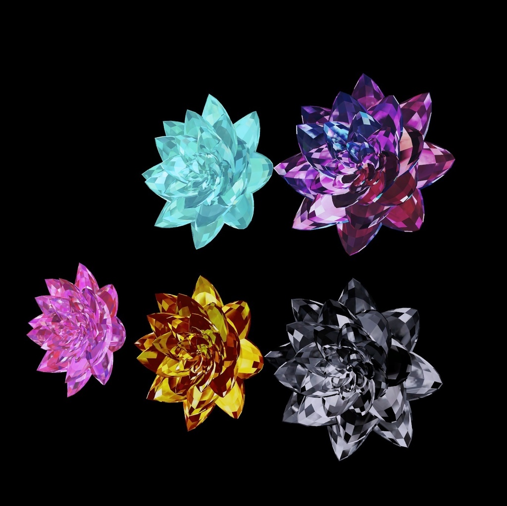 【VRChat】水晶の華 "crystal flower"