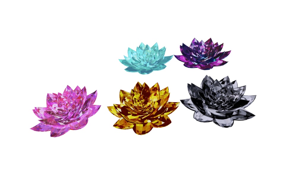 【VRChat】水晶の華 "crystal flower"