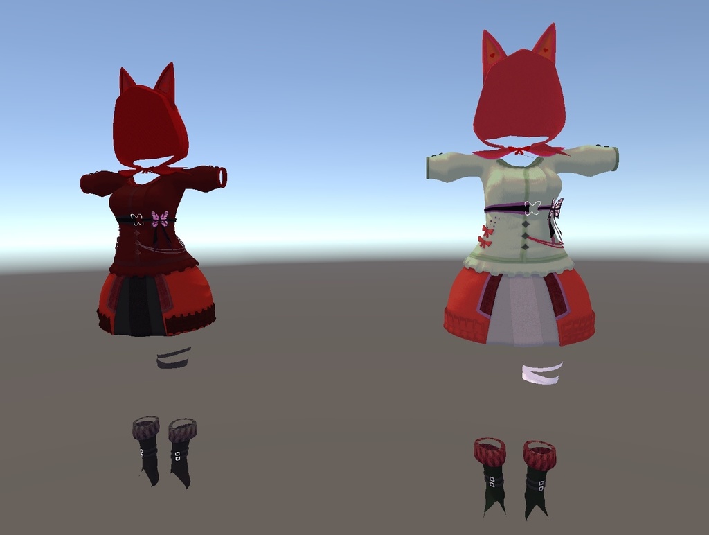 【桔梗対応】ちょうちょのあかずきん