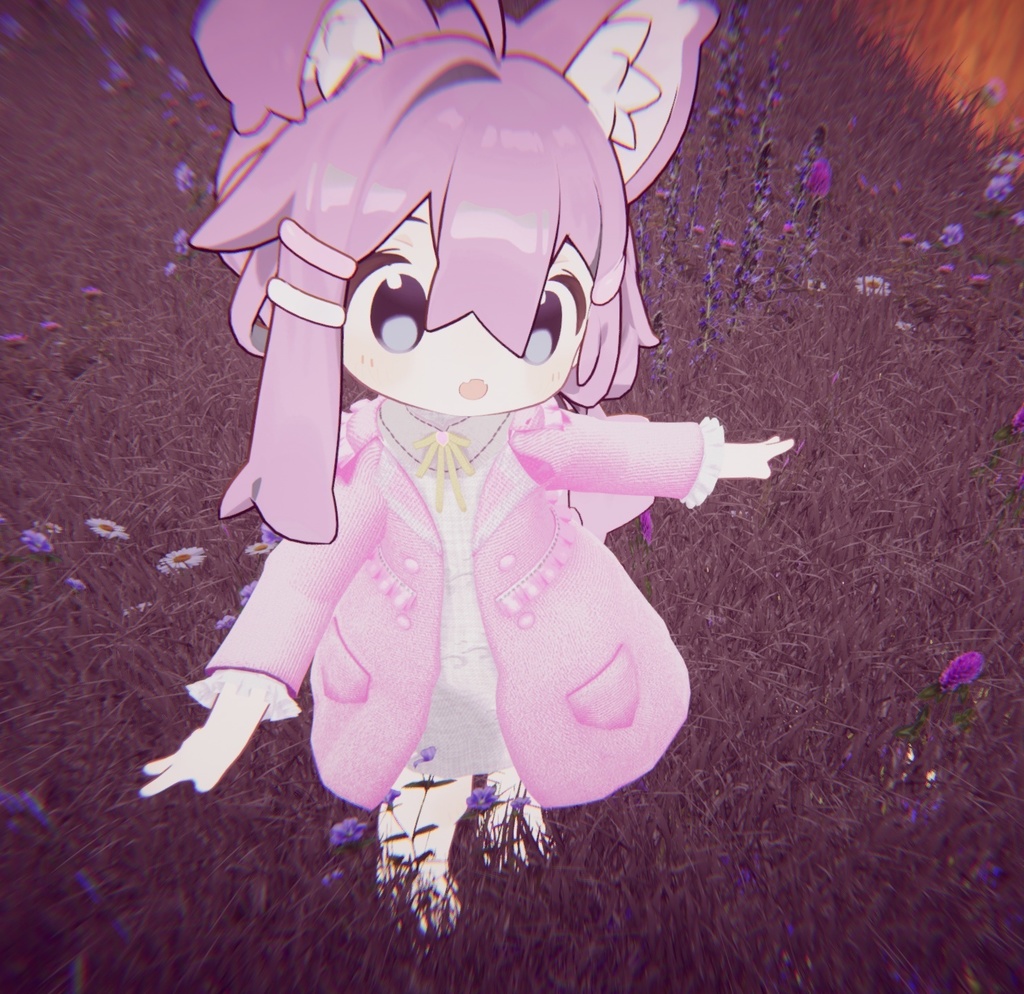 【まめひなた】トレンチコートとワンピース