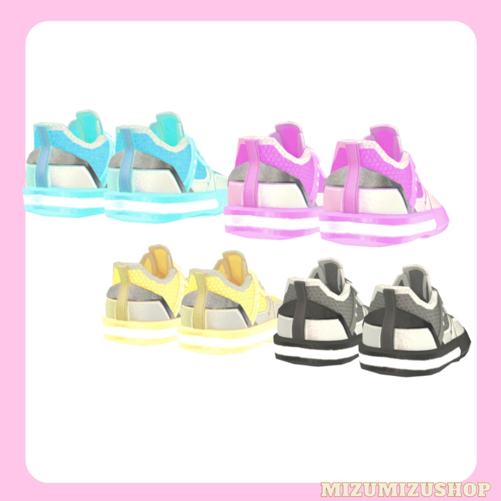 【VRChat想定】カジュアルスニーカー【桔梗対応】