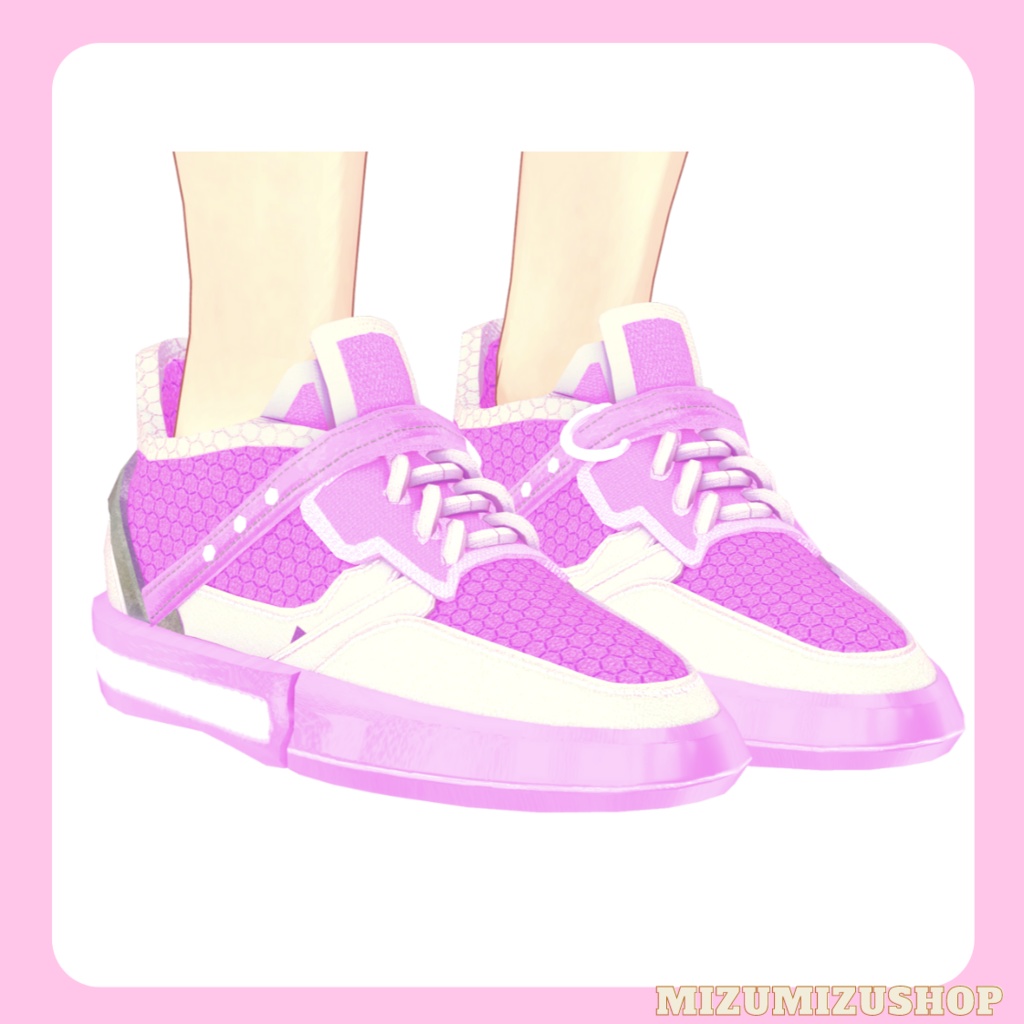 【VRChat想定】カジュアルスニーカー【桔梗対応】