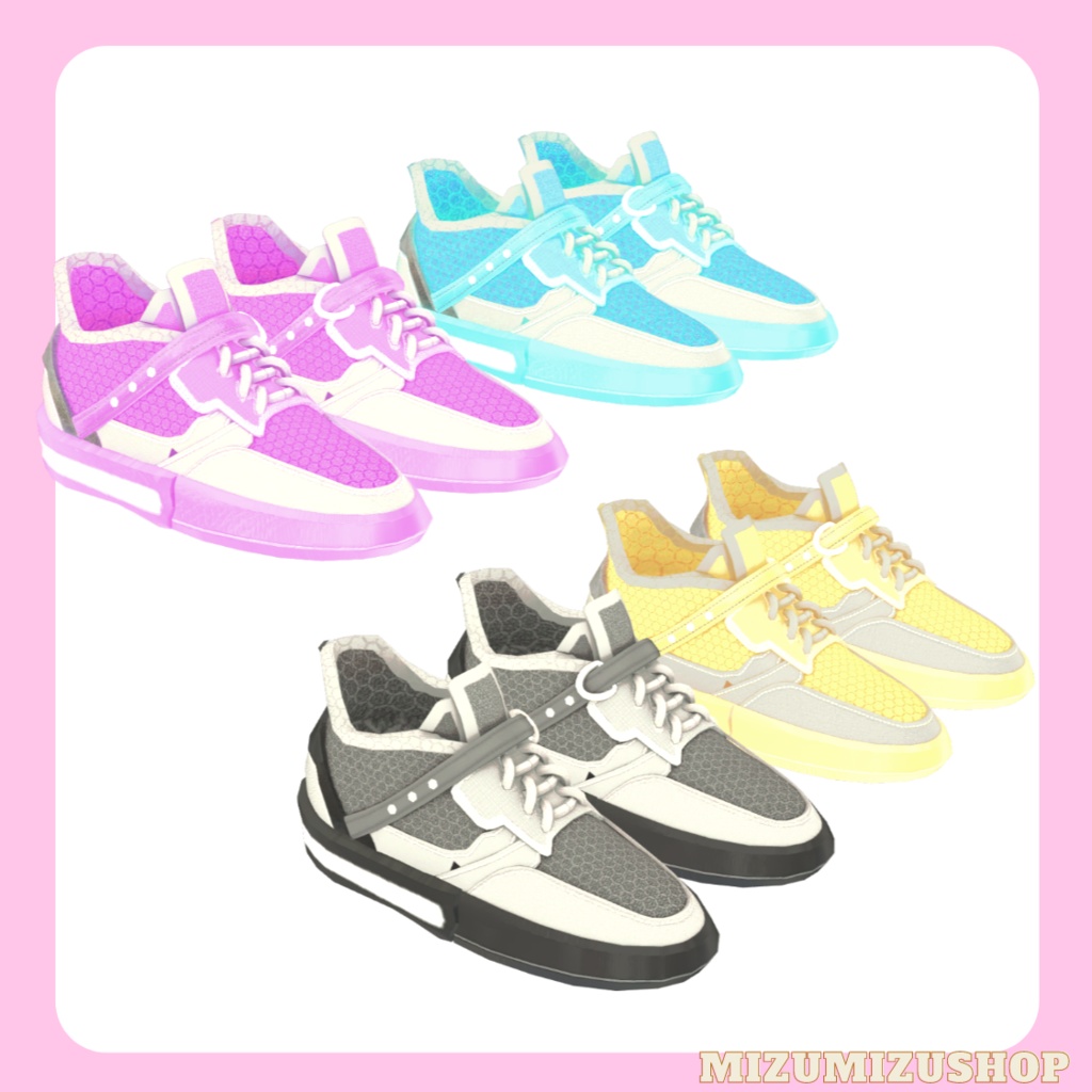 【VRChat想定】カジュアルスニーカー【桔梗対応】