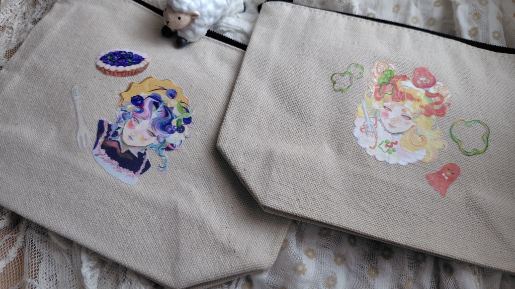 〇マチ付きポーチ〇全3種