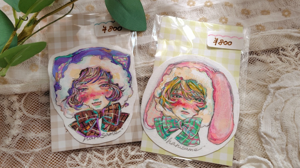 ○スマホに挟める原画○きぐるみドローイング