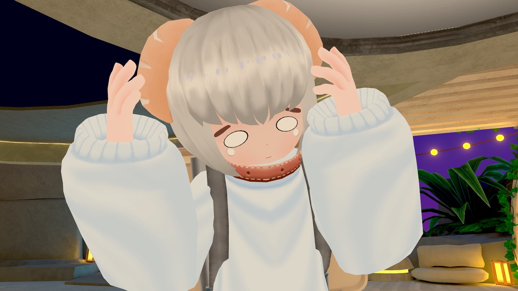 【VRC向け3Dモデル】塩パンちゃん