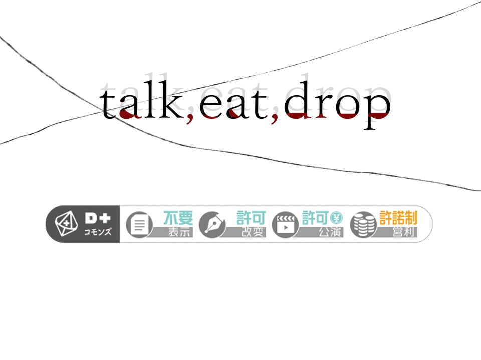 【エモクロアTRPG】talk,eat,drop