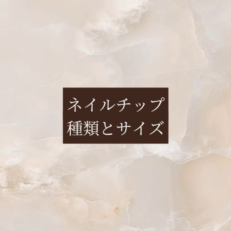 ネイルチップの種類とサイズについて