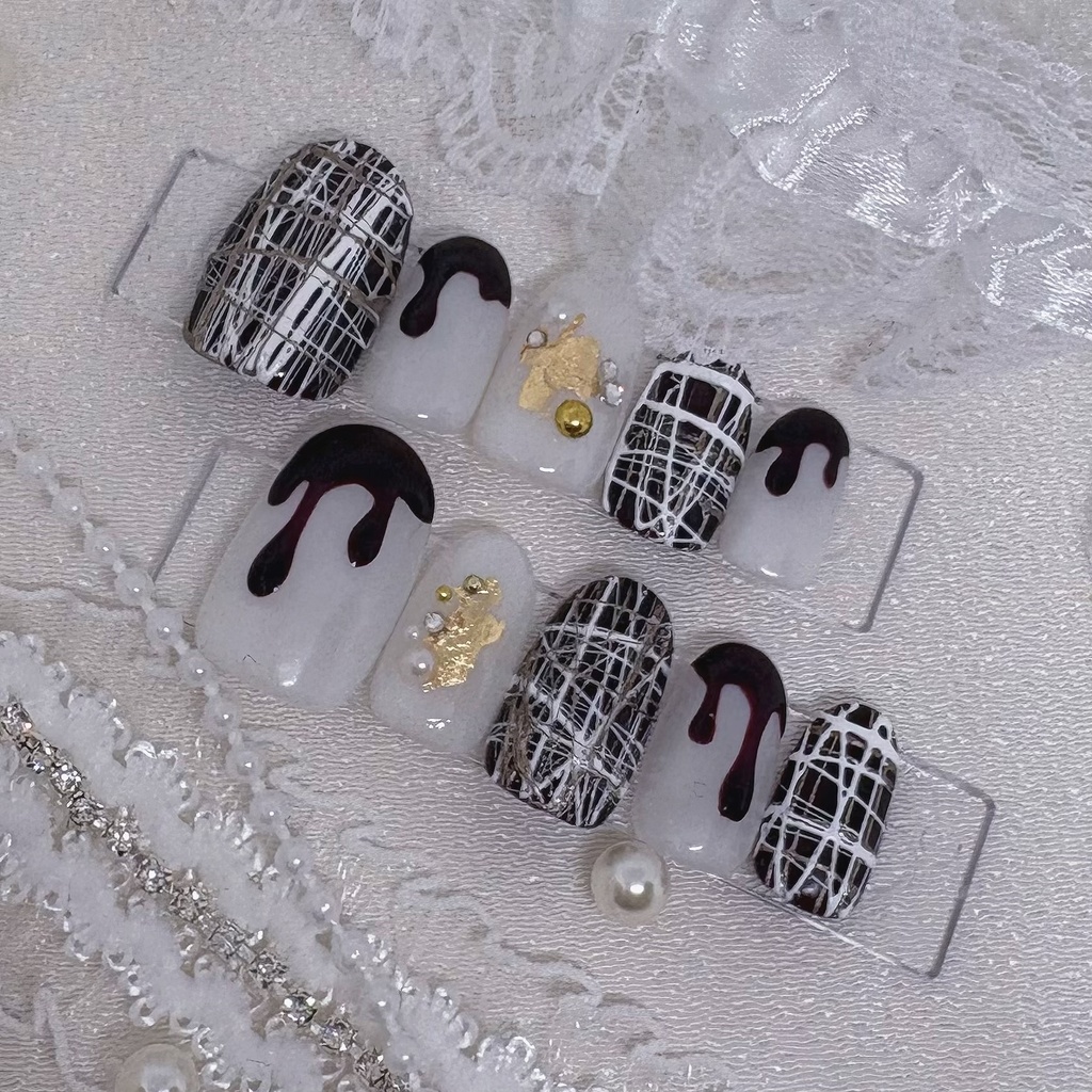 【No.1】ネイルチップオーダー バレンタインネイルチップ