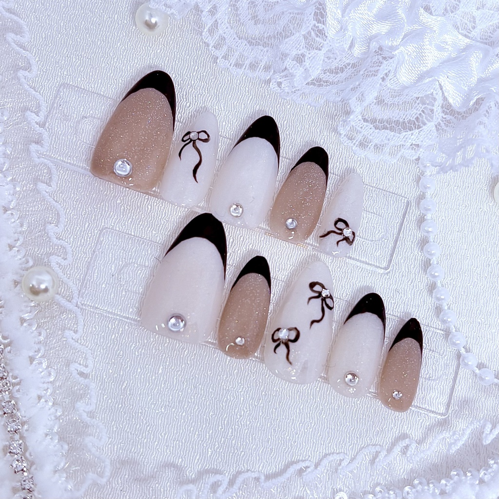 【No.14】ネイルチップオーダー おとな フレンチネイルチップ