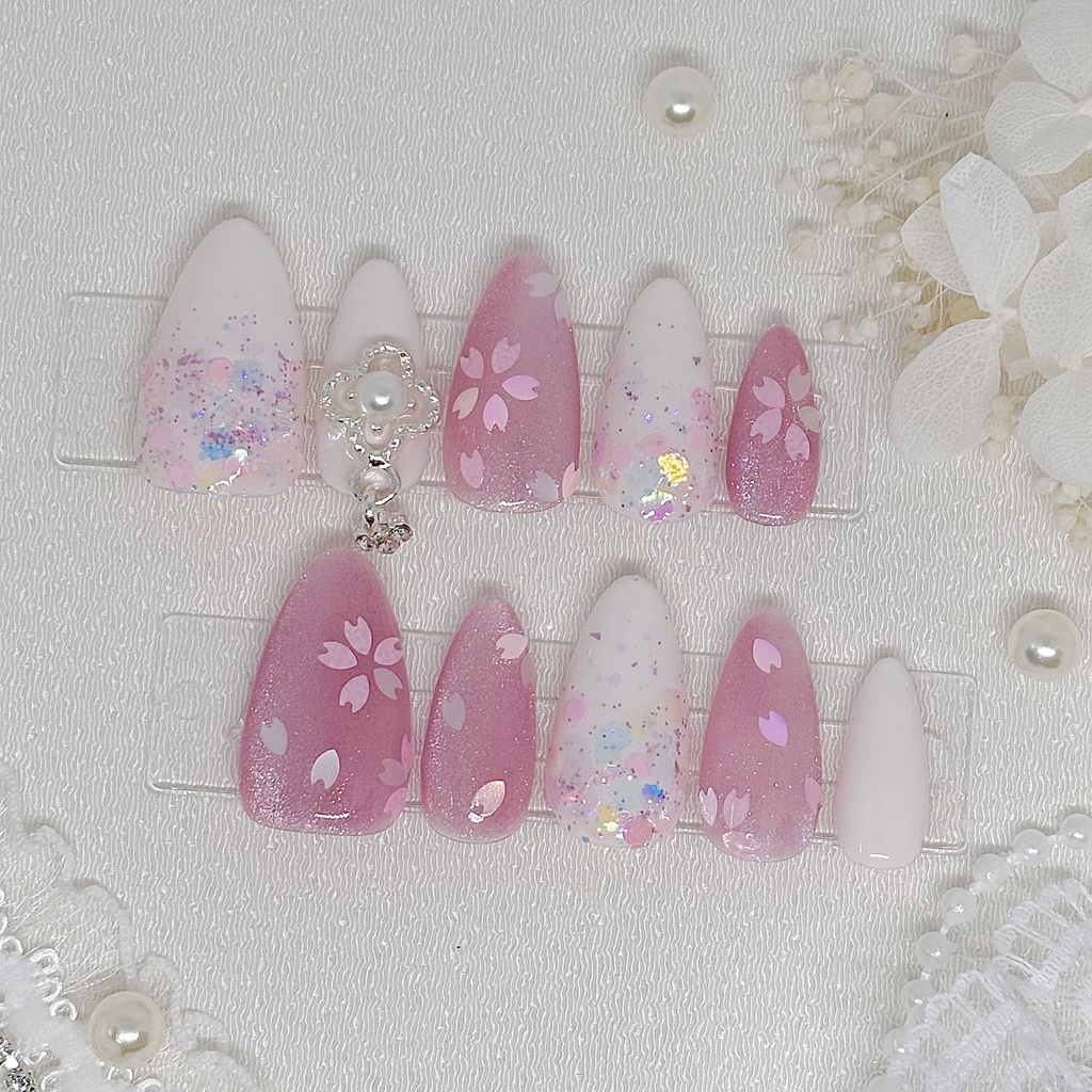 【No.30】ネイルチップオーダー さくらネイルチップ