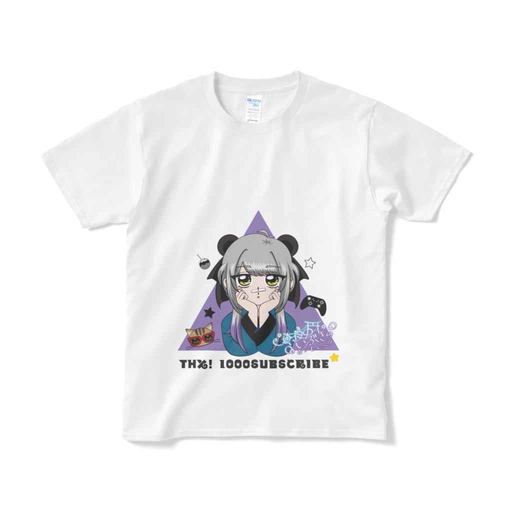 登録者1000人達成記念Tシャツ【白】