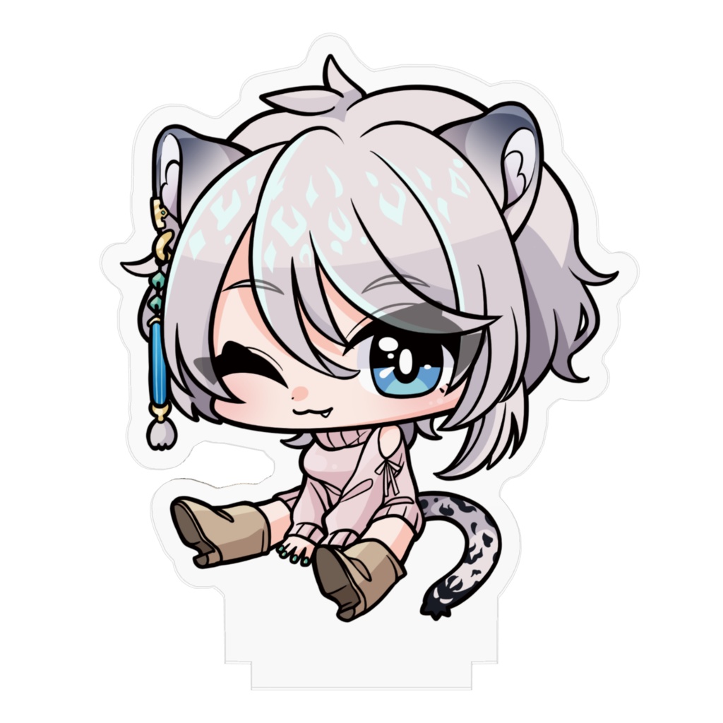 たまきママ SDピンクセーターアクリルフィギュア(ウインク)