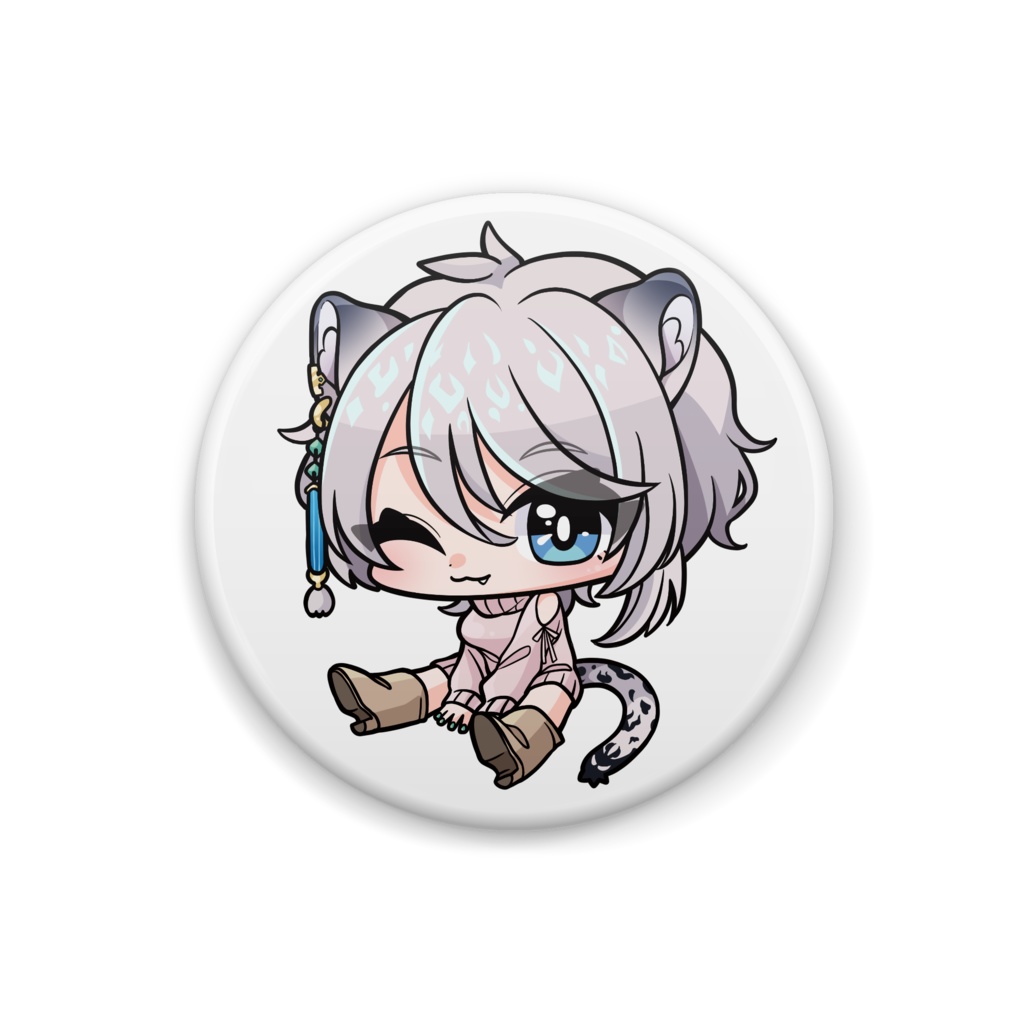 たまきママ缶バッジ ウインク