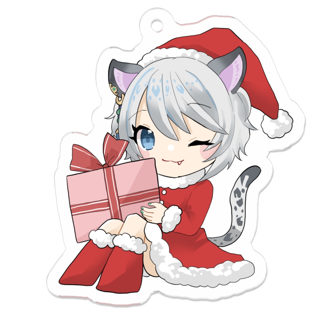 たまきママ クリスマスアクリルキーホルダー ウインク