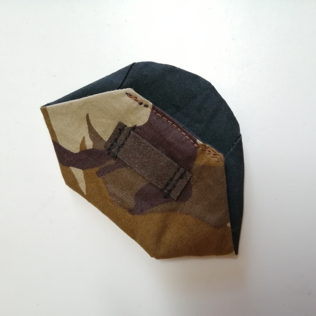 No.i-52L 布製 アイパッチ 茶系 迷彩 両目兼用