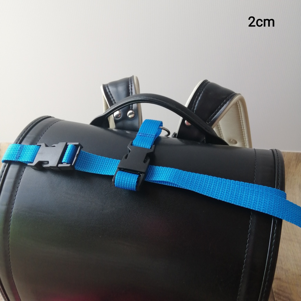 青 手荷物掛けベルトと手荷物固定ベルトのセット ランドセル等に!