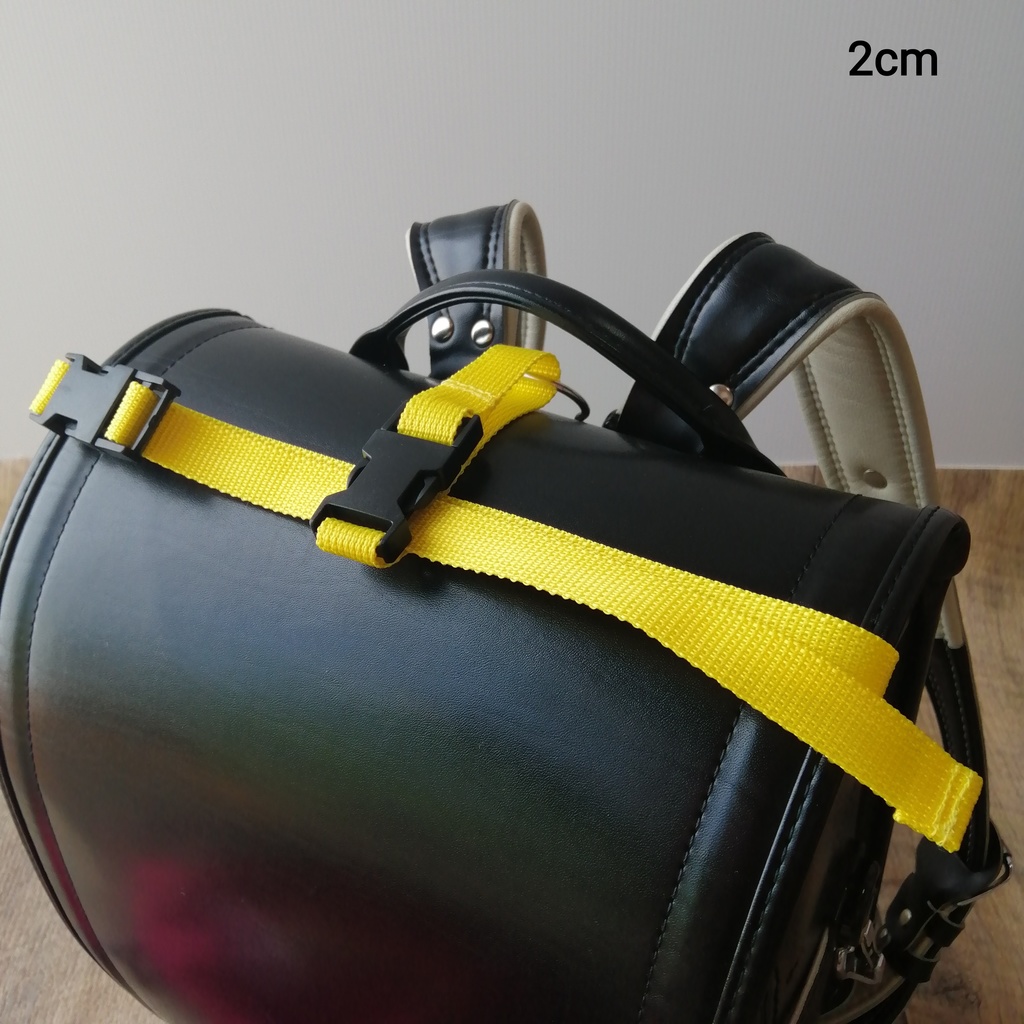 黄色 手荷物掛けベルトと手荷物固定ベルトのセット ランドセル等に!