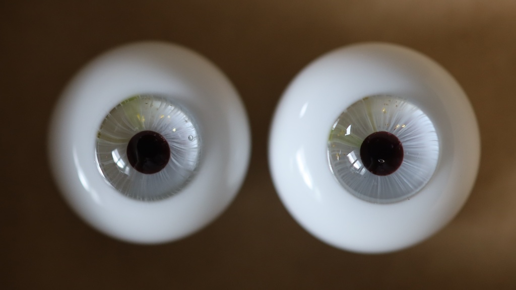 ♦Al-Qamar♦グラスアイ　約18mm　658.ポラロイド　　