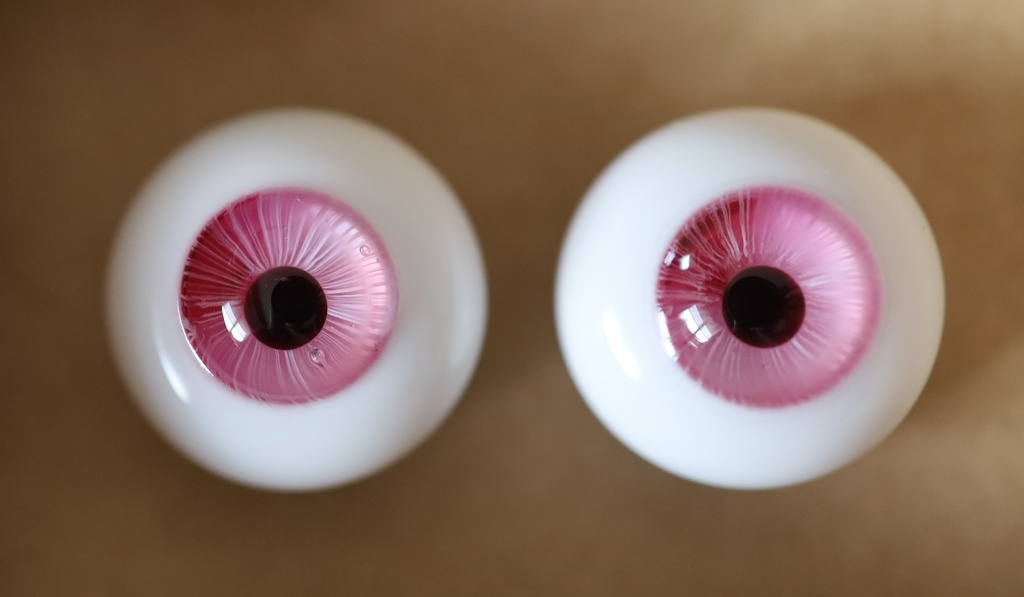 ♦Al-Qamar♦グラスアイ　約17mm　695.紅梅