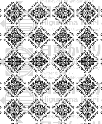 ダマスク柄風素材