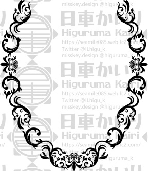 ダマスク柄風素材