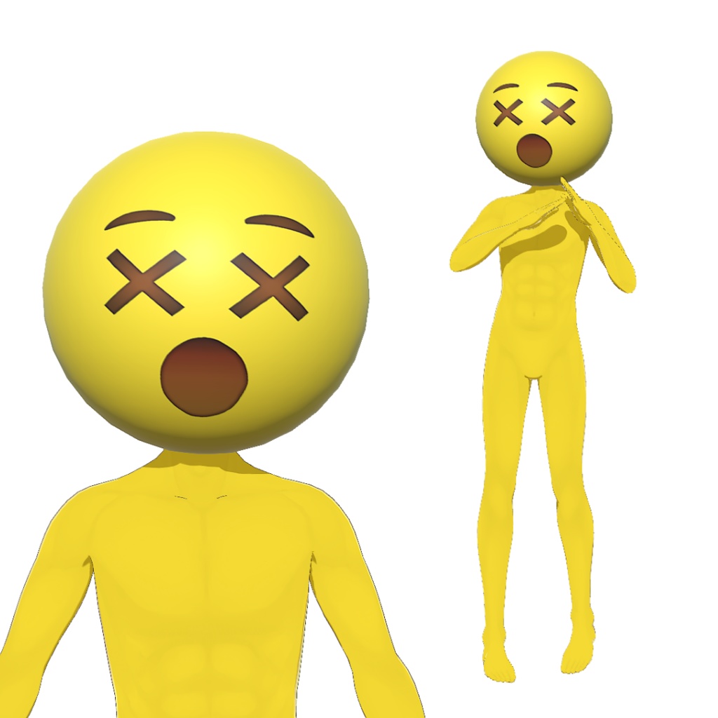 【無料】ぎゃふんの3Dモデル