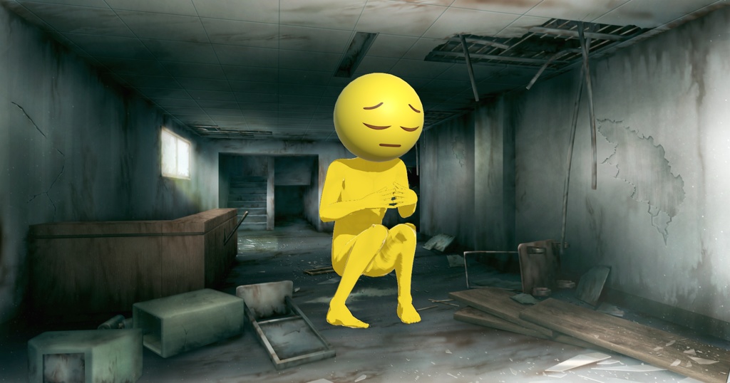 【無料】しょぼんの3Dモデル