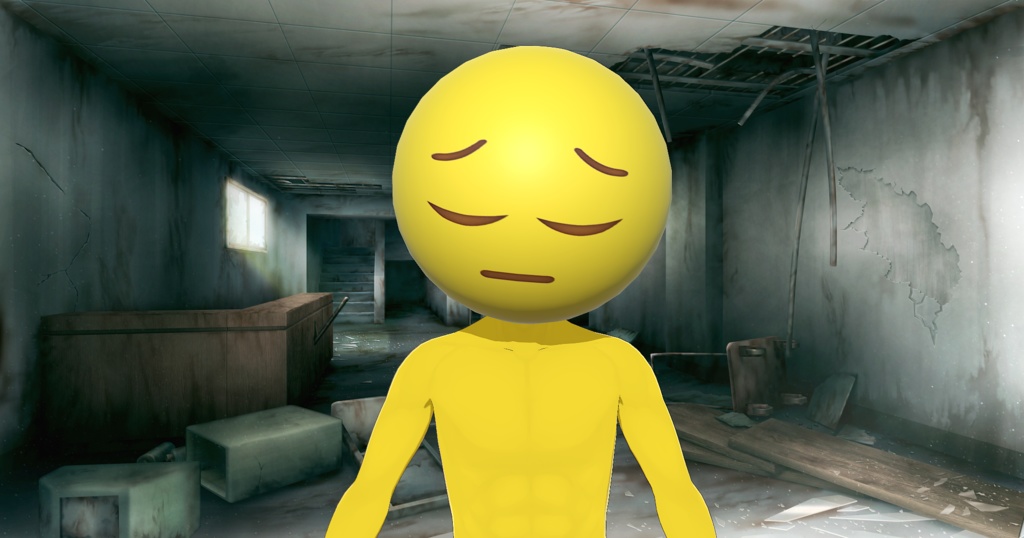 【無料】しょぼんの3Dモデル