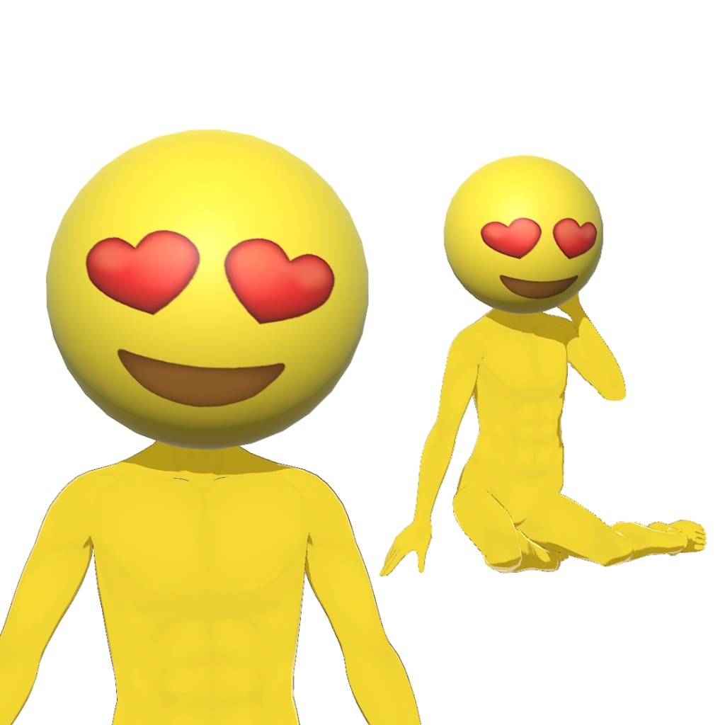 【無料】ぴえんシリーズの3Dモデル