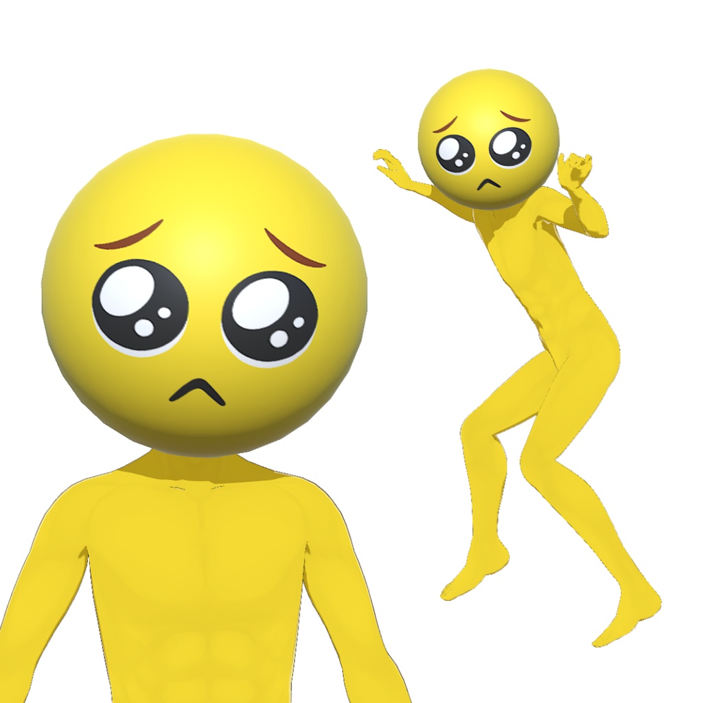 【無料】ぴえんシリーズの3Dモデル