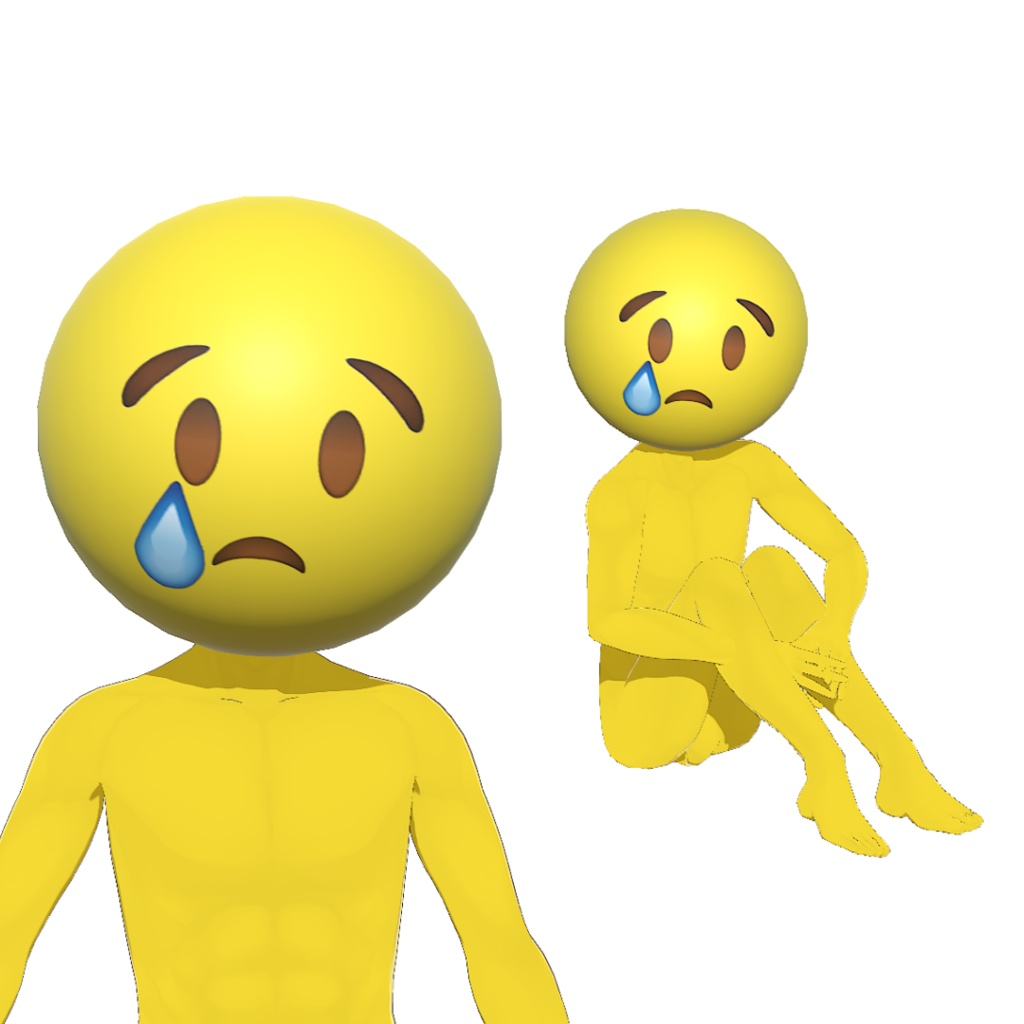 【無料】ぴえんシリーズの3Dモデル