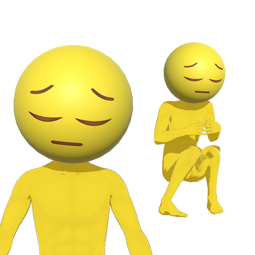 【無料】ぴえんシリーズの3Dモデル