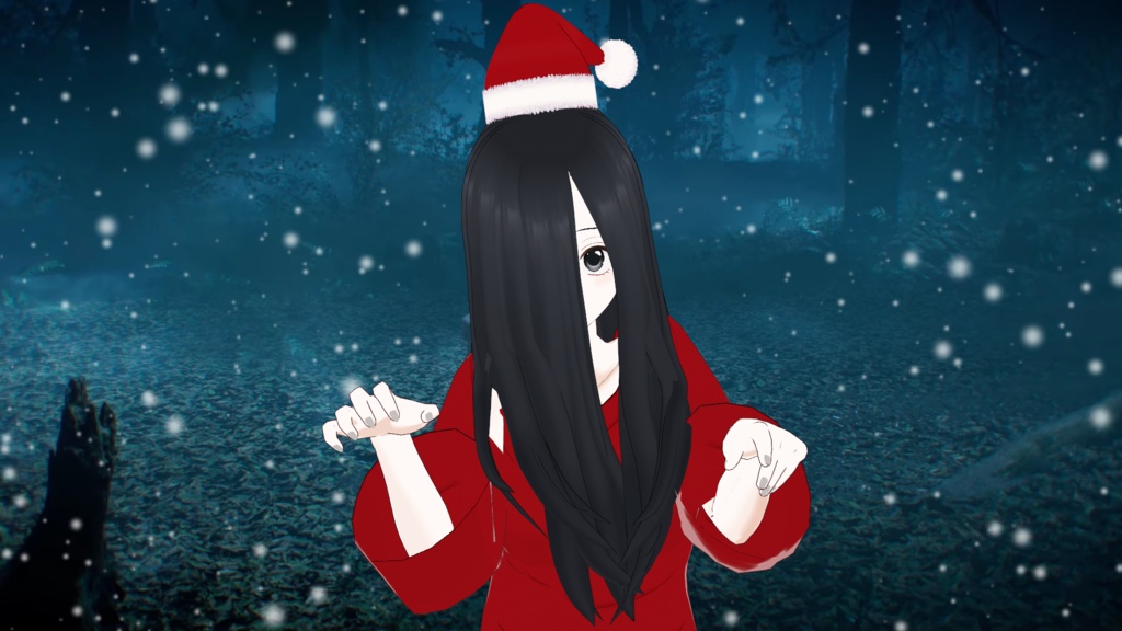 【無料】沙耶子(クリスマスver)の3Dモデル