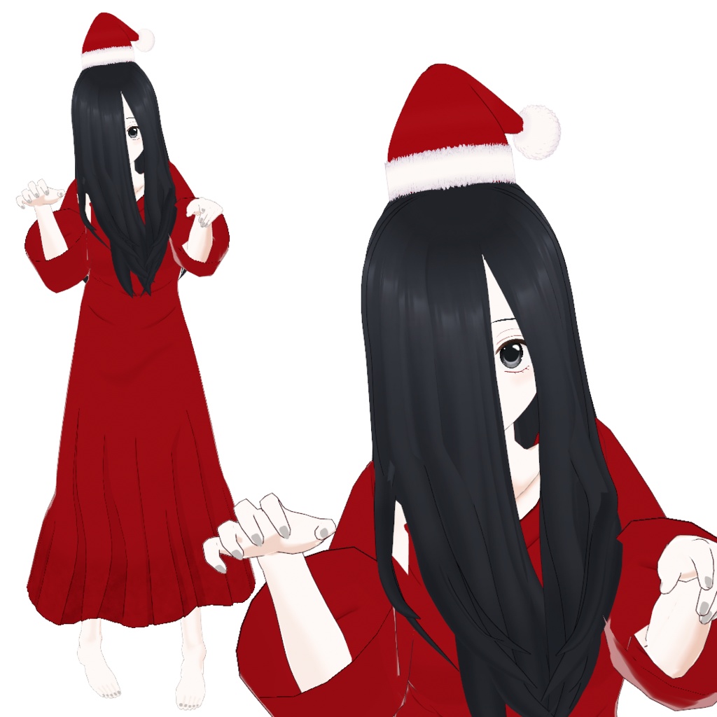【無料】沙耶子(クリスマスver)の3Dモデル